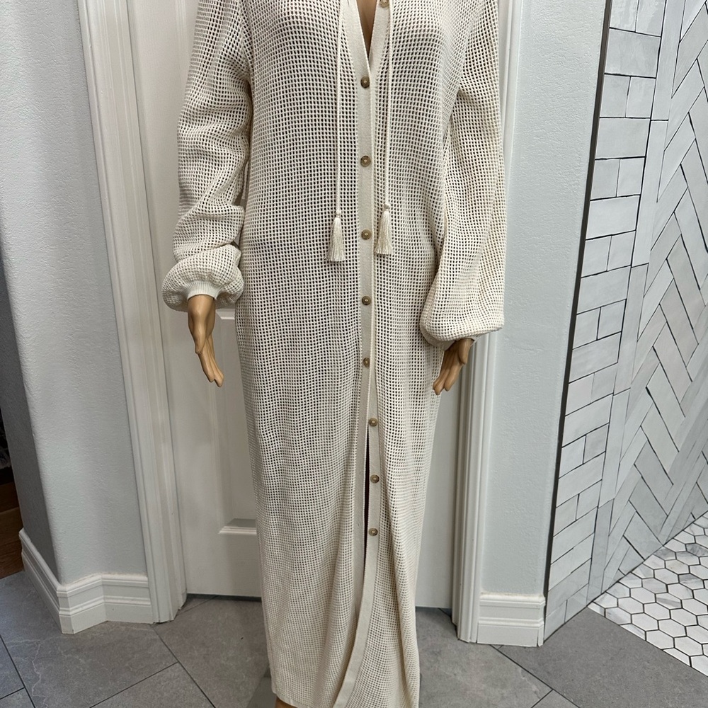 Frame Knit Long Swim Coverup - Picture 2 of 9